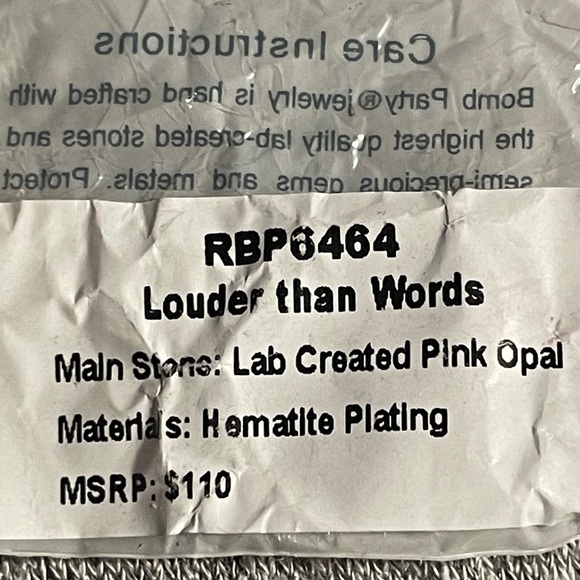 Bomb Party RBP6464 OG Louder Than Words Size 9 Ring - Picture 13 of 13